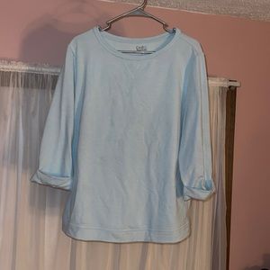 Fleece Sweater with 3/4 inch Sleeves